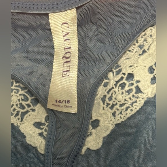 Cacique Denim Bra and Thong set - Picture 7 of 15